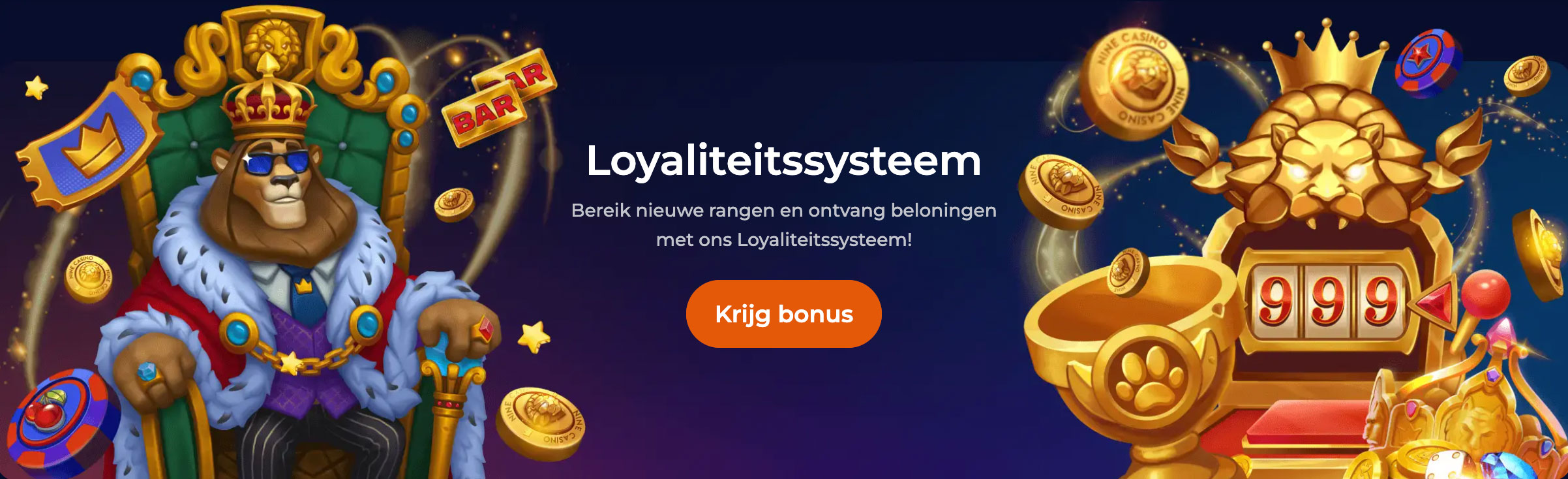 Loyaliteitssysteem bij Nine Casino