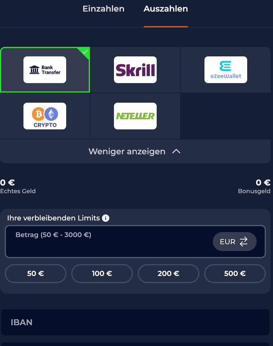 Opnamemethoden Nine Casino